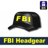 Lego Accessories Minifigure Military - Si-Dan Toys - Marine headgear FBI (Black)