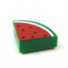 LEGO Minifigure Accessories - Green Tile, Round 1x1 Quarter - Watermelon