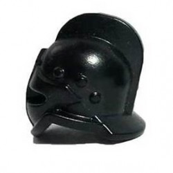 Lego Accessories Minifigure Custom Gladiator BrickWarriors - Secutor Helmet (Black)
