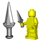 Lego Accessories Minifigure Custom Blade BrickWarriors - Rebel Dagger (Steel)