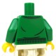 LEGO® - Green Torso Jacket over Dark Blue Shirt with White Collar & Raccoon Logo