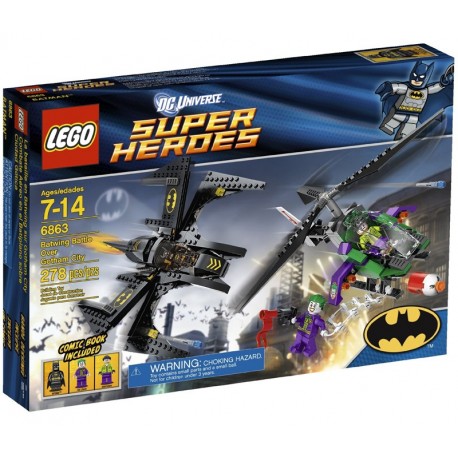 Lego SUPER HEROS 6863 - La Bataille en Batwing au-dessus de Gotham City (La Petite Brique)