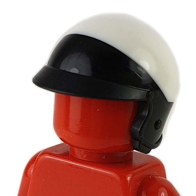 LEGO *PICK YOUR DESIGN* Minifig Standard MOTORCYCLE HELMET & VISOR Decorated Lot 