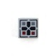 LEGO® Light Bluish Gray Tile 1x1 Black Cross & Dark Red & Dark Bluish Gray Buttons