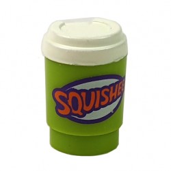 LEGO® Lime Minifig, Utensil Cup, Take Out Cup 'SQUISHEE'
