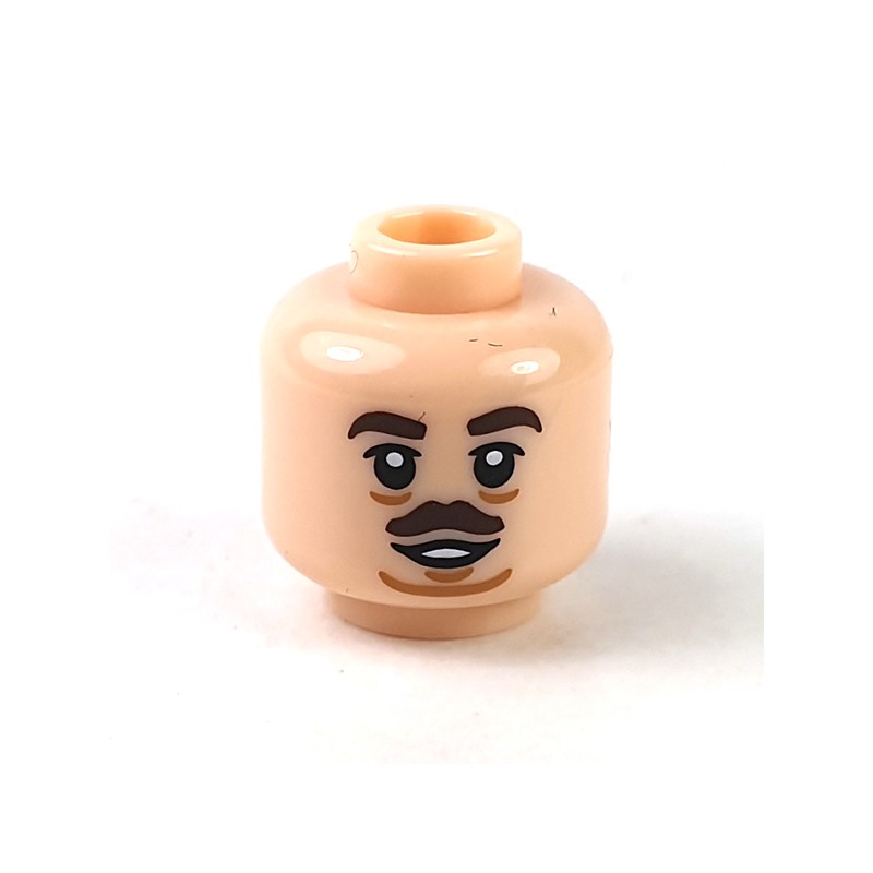 LEGO Yellow Minifig Head Body Part with Pointed Moustache 
