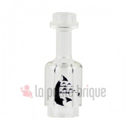 Trans-Clear Bottle with Sailing Ship Pattern