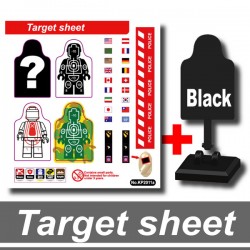 Si-Dan Toys - Cible / Target et Stickers (Noir)