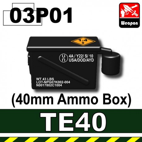 Si-Dan Toys - Ammo Box 40mm (TE40) (Black P01)