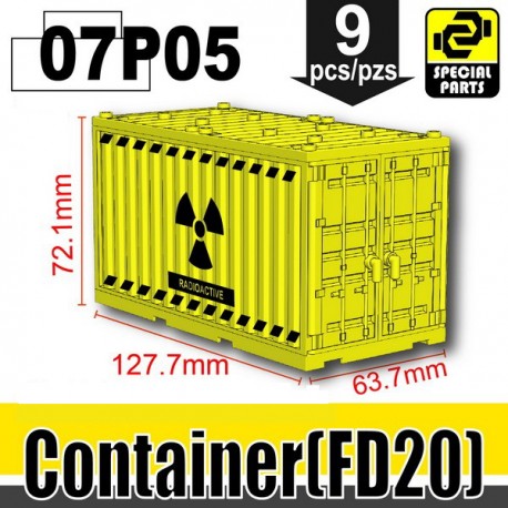 Si-Dan Toys - Container Radioactive (Yellow)
