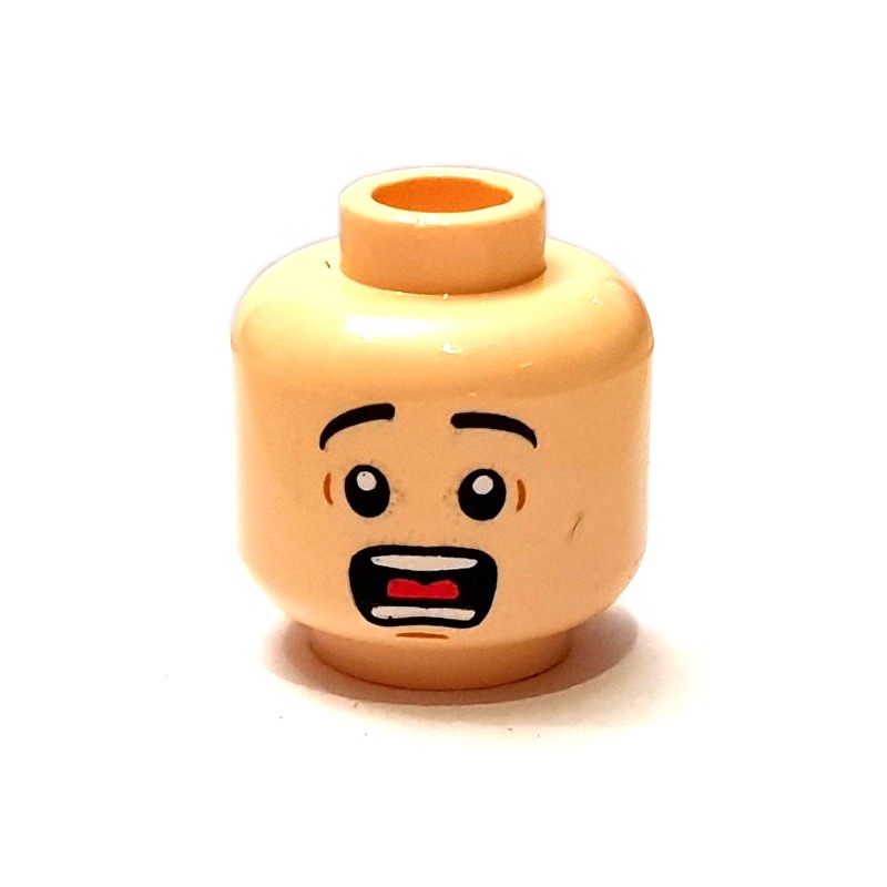 At vise lol Maestro LEGO® Light Flesh Minifig, Head Open Mouth, Surprised