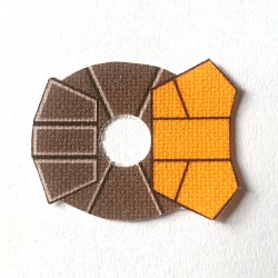 Lego Accessoires Minifig Custom CLONE ARMY CUSTOMS Shoulder Cloth Commander Orange (La Petite Brique)