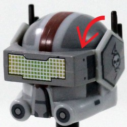 Clone Army Customs - Bad Batch Tech Light Gray Helmet