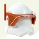 Clone Army Customs - Detail White print Dark Orange Visor