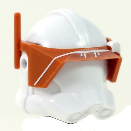 Clone Army Customs - Detail Visor Orange foncé - Impression Blanche