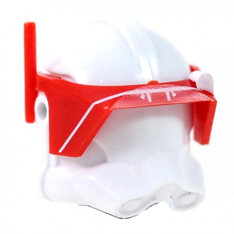 Clone Army Customs - Detail White print Red Visor