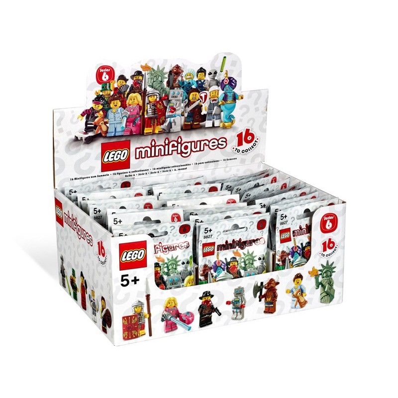 LEGO Minifig Serie 6, la boite complète de 60 Minifigures - 8827