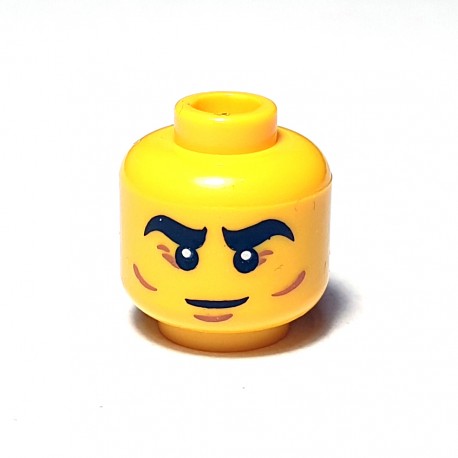 LEGO® - Yellow Minifigure, Head Black Thick Eyebrows
