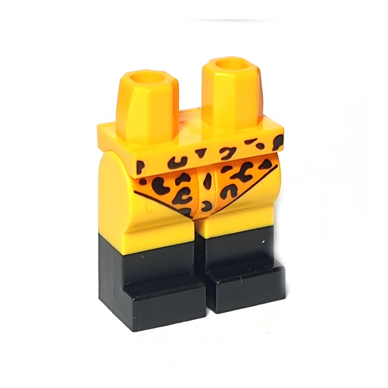 energi at føre bagage Lego Acessories Minifig Yellow Legs with Leopard Spots & Black Boots