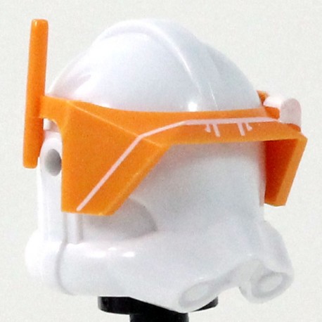 Clone Army Customs - Detail White print Orange Visor