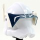 Clone Army Customs - Detail Dark Blue Vaughn Print White Visor