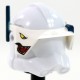 Clone Army Customs - Detail Tigershark Print White Visor