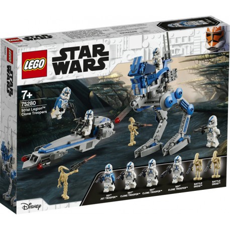 LEGO® 75280 Star Wars Les Soldats Clones de la 501ème légion