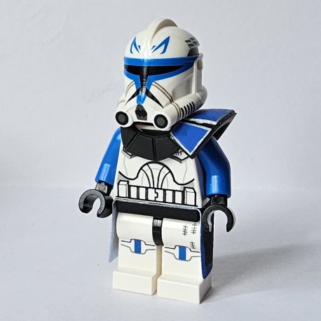 LPB - Epaulière Captain Rex (Peint à la main) pour Minifig Star Wars Lego Custom