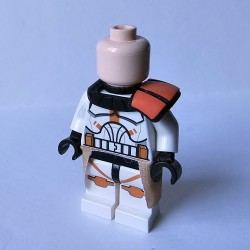 LPB - Epaulière Orange (Peint à la main) pour Minifig Star Wars