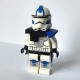 LPB - ARC Blue Pauldron + Right Pockets (Hand painted) Star Wars Minifig