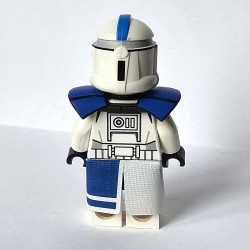 LPB - Epaulière Double Bleu (Peint à la main) pour Minifig Lego Star Wars