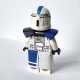LPB - Double Pauldron Blue & Dark Gray (Hand Painted) Lego Star Wars Minifig