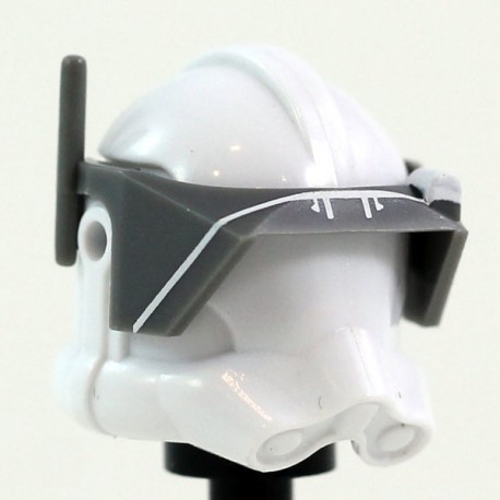 Clone Army Customs - Detail Visor Gris foncé - Impression Blanche