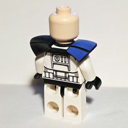 LPB - Double Pauldron Blue 1 (Hand Painted) Star Wars Minifig