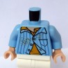 LEGO® - Bright Light Blue Torso Pajamas with Vertical Blue Stripes, Yellow Undershirt and Spots