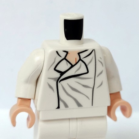LEGO® - White Torso SW Shirt Open Collar with Wrinkles Han Solo