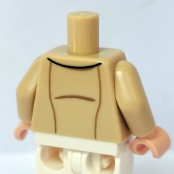LEGO® - Tan Torso Suit with Buttons and White Collar Shirt