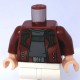 LEGO® - Dark Red Torso Open Jacket & Belt with Silver Buckle