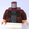 LEGO® - Dark Red Torso Open Jacket & Belt with Silver Buckle