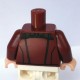 LEGO® - Dark Red Torso Open Jacket & Belt with Silver Buckle