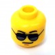 LEGO® - Yellow Minifigure, Head Glasses with Sunglasses