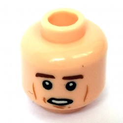 Lego - Light Flesh Minifig, Head Dual Sided, Han Solo