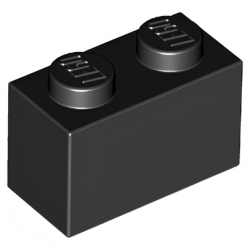 LEGO® Brique 1x2 (3004 Noir)