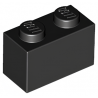 LEGO® Brique 1x2 (3004 Noir)