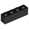 LEGO® Brique 1x4 (3010 Noir)