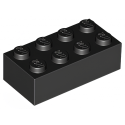 LEGO® Brique 2x4 (3001 Noir)