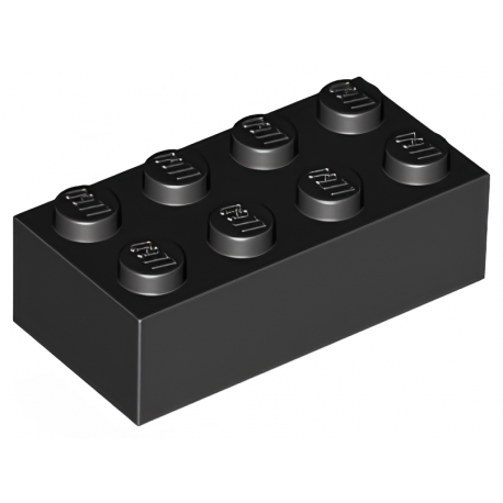 LEGO® Brique 2x4 (3001 Noir)