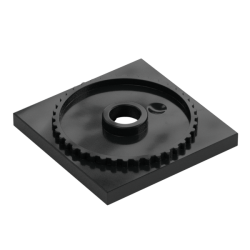 LEGO® Plateau tournant 4x4 base carrée (61485 Noir)