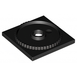 LEGO® Turntable 4x4 Square Base, Locking (61485 Black)