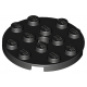 LEGO® Plaque ronde 4x4 avec trou (60474 Noir)